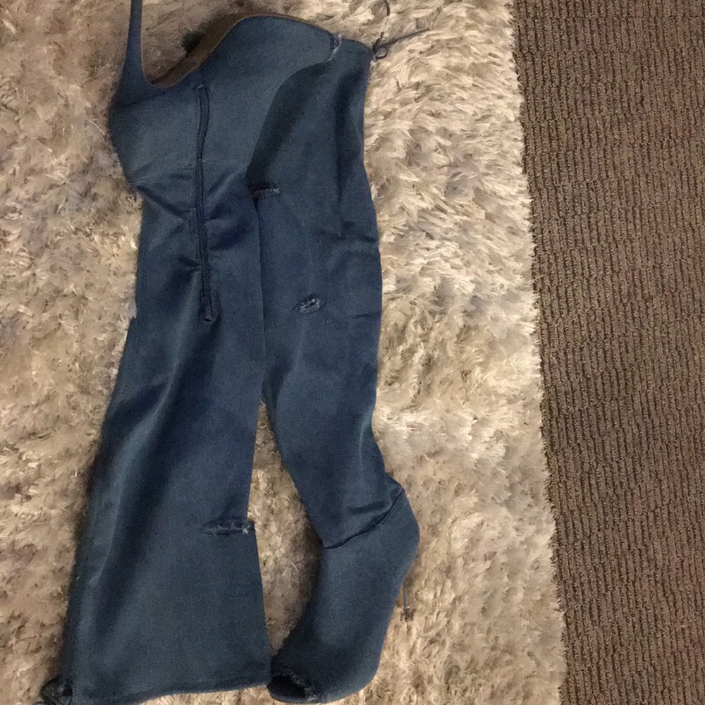 Knee High Jean Boot